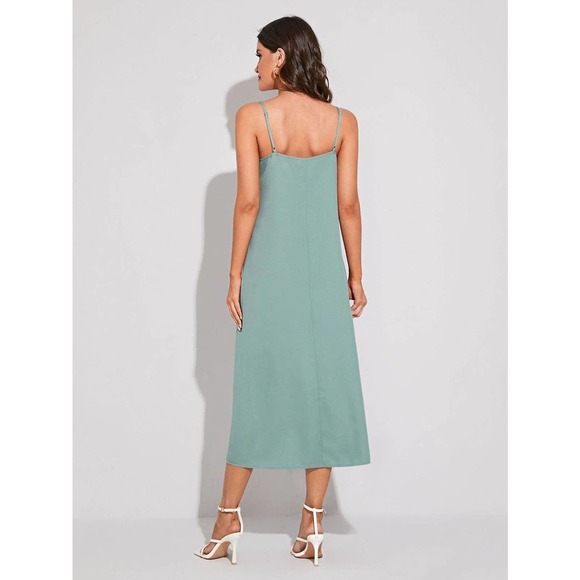 Solid Cami midi Dress black - Picture 7 of 11